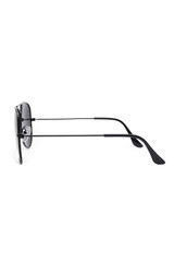 Black Police Military Aviator Shades with Metal Frame