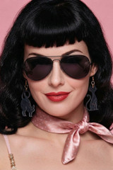 Aviator police sunglasses.
