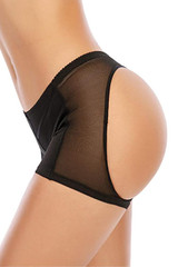 Black Butt Lifter Boyshort Panty Girdle