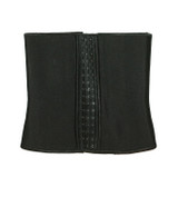 Black Workout Spandex-Latex Thermal Steel Boned Underbust Waist Training Slimming Corset