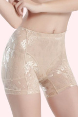 Beige Nude Hip Butt Padded Shaper Panty Front View