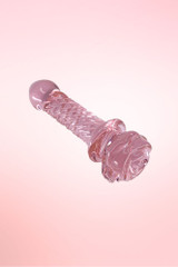 Rose Glass Dildo