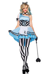 Deluxe Alice in Psychedelic Wonderland Halloween costume