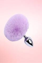 lavender bunny tail anal plug.