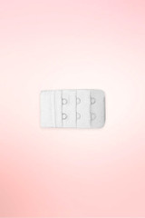 White 2 hook bra extender.
