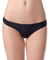 Seamless Laser Cut  Moisture Wicking Lined Barely There Thong 
