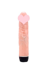 8 inch Realistic Textured Veiny Silicon Fleshy Dildo Vibrator