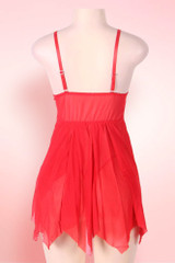 Gia Red Plus Size Babydoll
