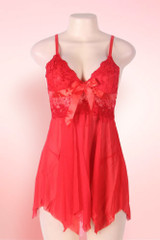 Gia Red Plus Size Babydoll