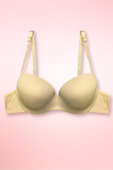 Beige Seamless Bra.