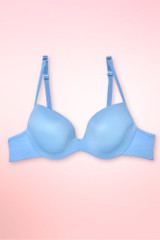 Powder Blue Seamless Tshirt Bra.