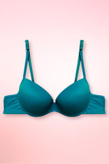 Teal Seamless Tshirt Bra.