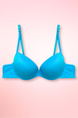 Aqua Blue Seamless Tshirt Bra.