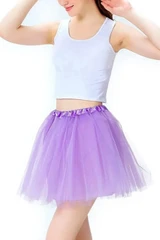 Lavender Petticoat Mesh Mini Costume Tutu Skirt