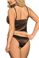 Velma Chocolate Lace Camisole Lingerie Set