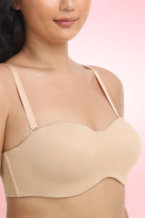 D Cup Seamless  Plus Size Strapless Bra