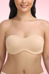 D Cup Seamless  Plus Size Strapless Bra