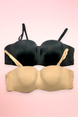 D Cup Seamless  Plus Size Strapless Bra
