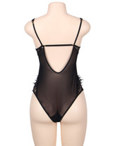 Georgia Lace Mesh Underwire Bodysuit Teddy