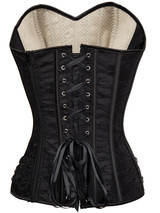 Clementine Beige Fishnet Corset Plus Size