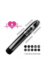 6 inch Black Slimline Bullet 10 Vibrating Mode Dildo