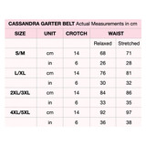 Cassandra Vinyl Black Leather Plus Size Garter Belt