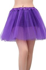 Purple Petticoat Mesh Mini Costume Tutu Skirt