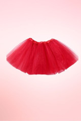 Red Petticoat Tulle Tutu Skirt