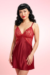Gilian Lace and Satin Night Dress.