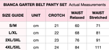 Bianca Red Mesh Retro Garter Belt Panty Set Plus