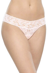 Pale Pink Vera Low Rise Classic Lace Thong