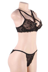 Phoebe Black Bralette Cheeky Lingerie Set