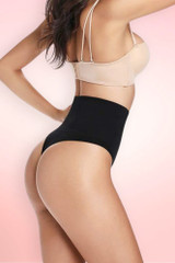 High Waist Thong Shapewear Tummy Trimmer Sculpting Panty Girdle