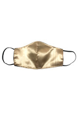 Pack of 3 Satin Face Masks in Black, Retro pink and Champagne