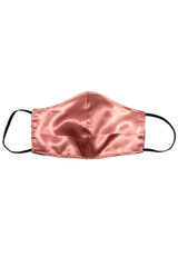 Pack of 3 Satin Face Masks in Black, Retro pink and Champagne