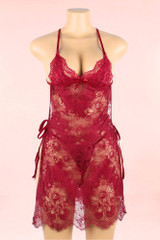 Red color lingerie Sleepwear