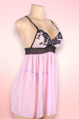 Desiree Baby Pink  Plus Size babydoll