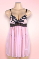 Desiree Baby Pink  Plus Size babydoll