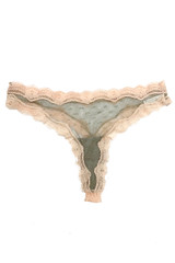Dottie Sheer Polkadot Brazilian Lace Thong