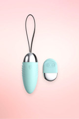 Mint Egg Bullet Vibrator with Remote Control.