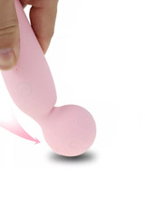 Pink Mic Wand Compact Rechargeable Vibrator
