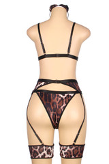 Miss Frisky Leopard Catwoman Costume Lingerie