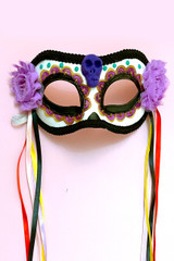 Dia Delos Muertos Day of the Dead Venetian Mask