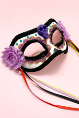 Dia Delos Muertos Day of the Dead Venetian Mask
