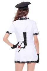 Temptress White Navy  Officer Costume