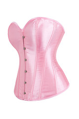 Sweetheart Pink Satin Corset Top Bustier