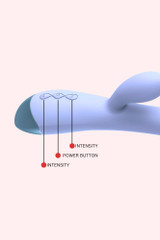 Nathan Dual Head Silicon Vibrating Dildo Sex Toy for women with USB cord