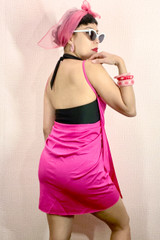 Sylvie Fuchsia Swimsuit Cover up Sarong  Wrap Beach Dress