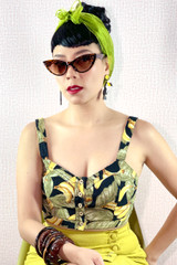 Bettie Tortoise Leopard Cat Eye Pin-up Girl Retro Sunglasses