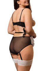 Rafaela Cupless French Maid Garter Teddy Costume Lingerie